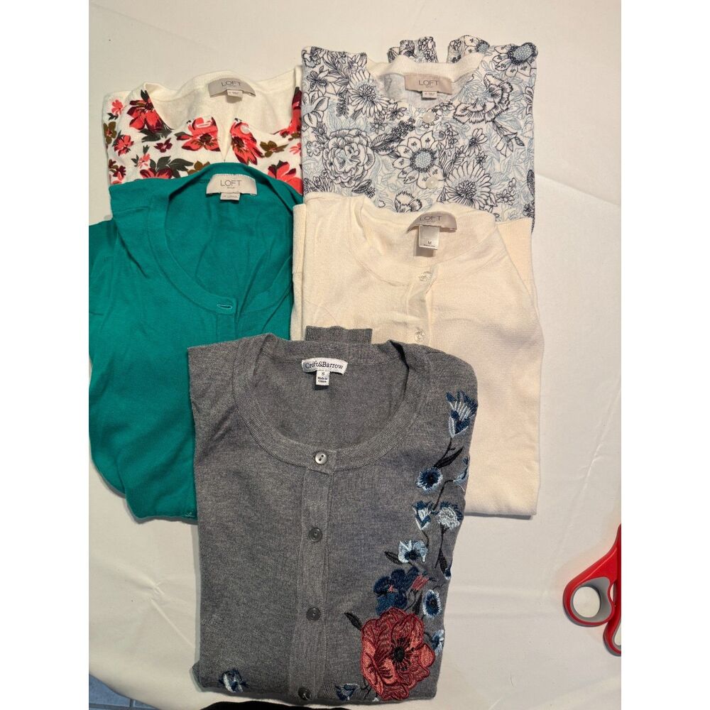 Mixed Cardigan Sweaters - LOFT Outlet & Croft & Barrow Size M Lot of 5